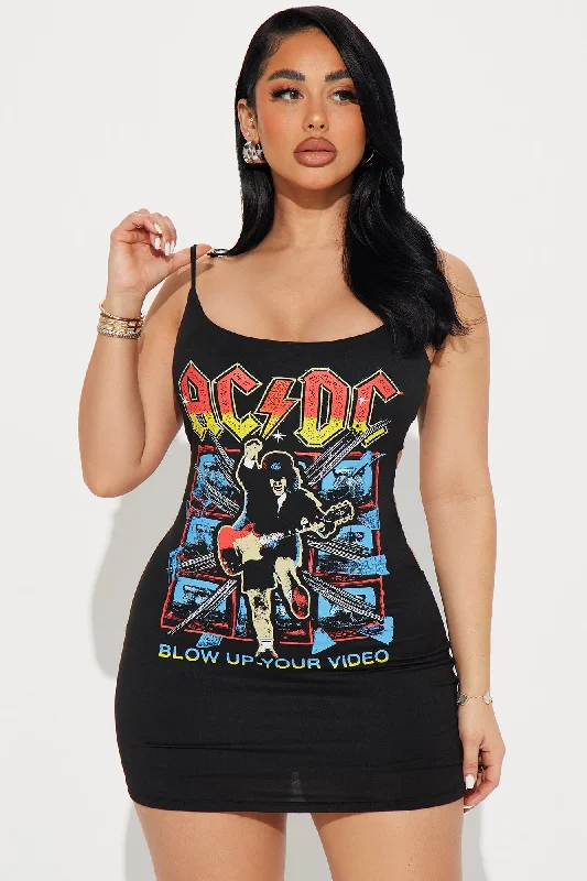 ACDC Electric Mini Dress - Black