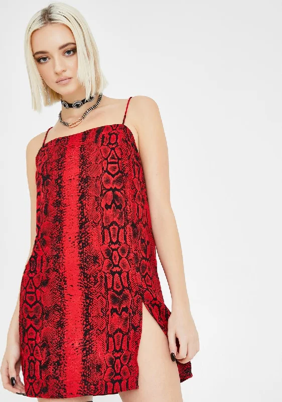 Red Snake Datista Dress