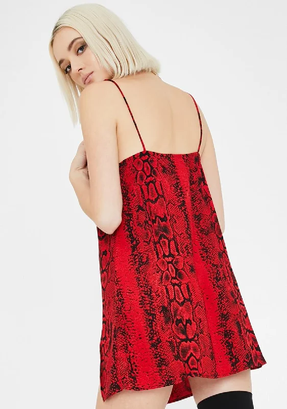 Red Snake Datista Dress