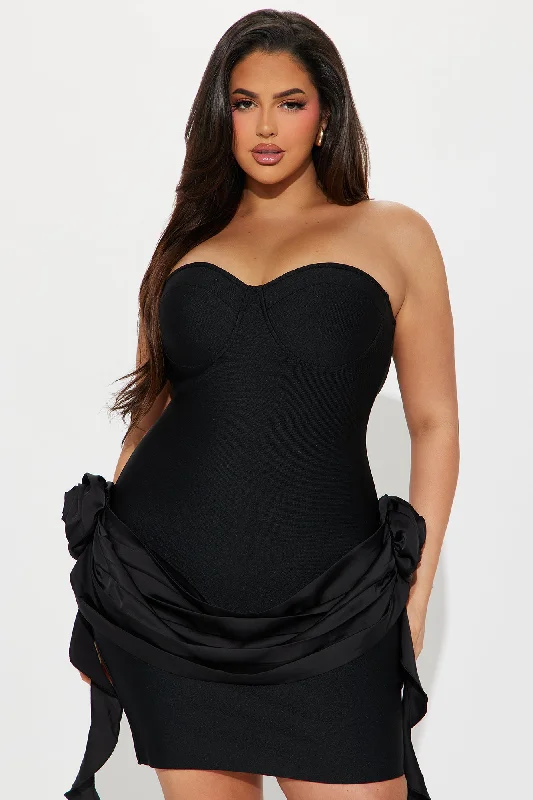 Rosalina Bandage Mini Dress - Black