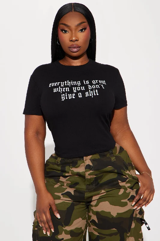 Everything Is Great Tee - Black