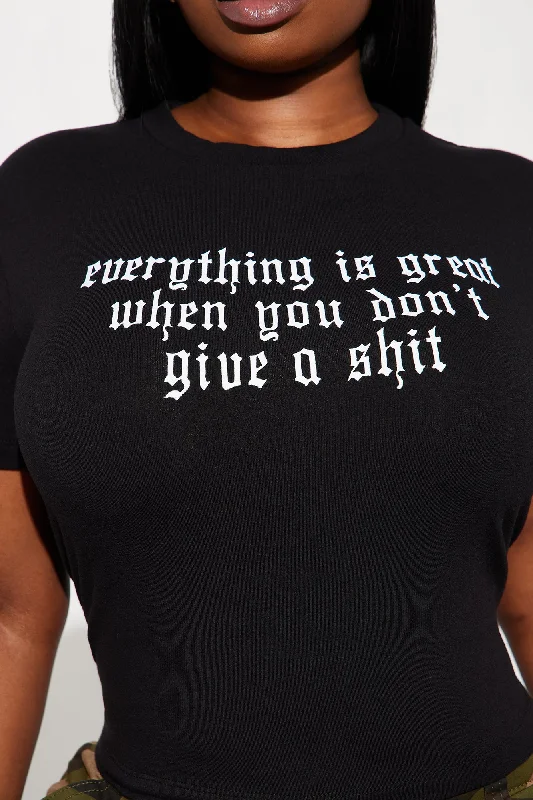 Everything Is Great Tee - Black