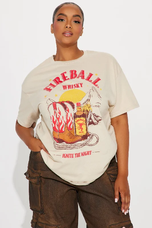 Fireball Ignite The Night Tee - Sand