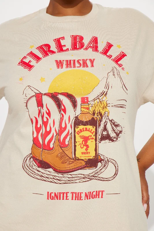 Fireball Ignite The Night Tee - Sand