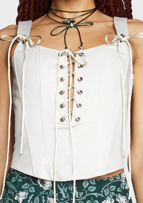 Forgotten Love Corset Top - Ivory