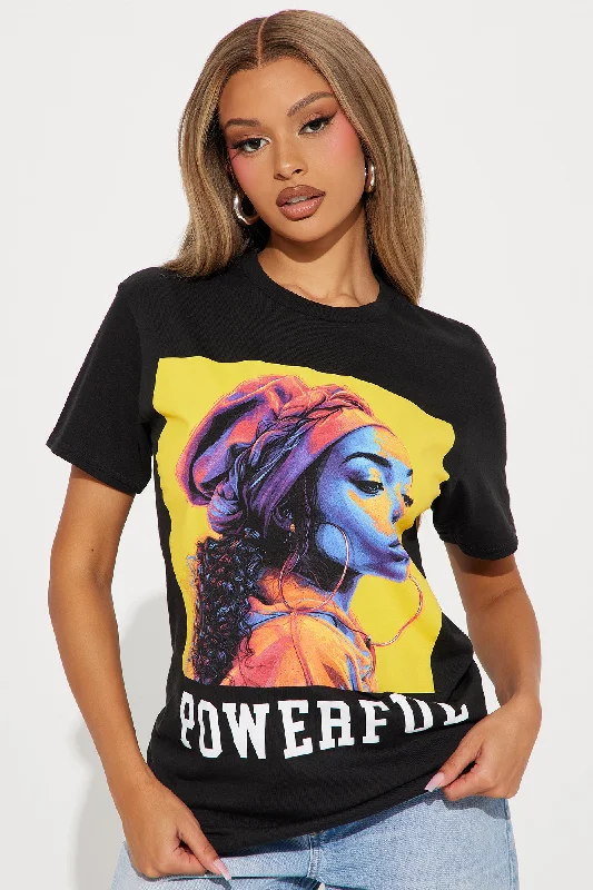 I Am Powerful Graphic Tee - Black