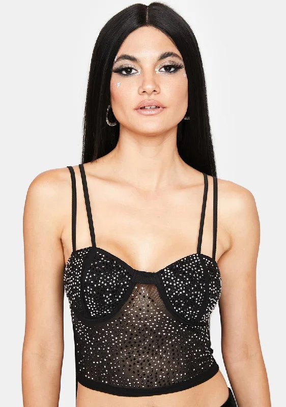 Midnight Star Gazer Bustier Top