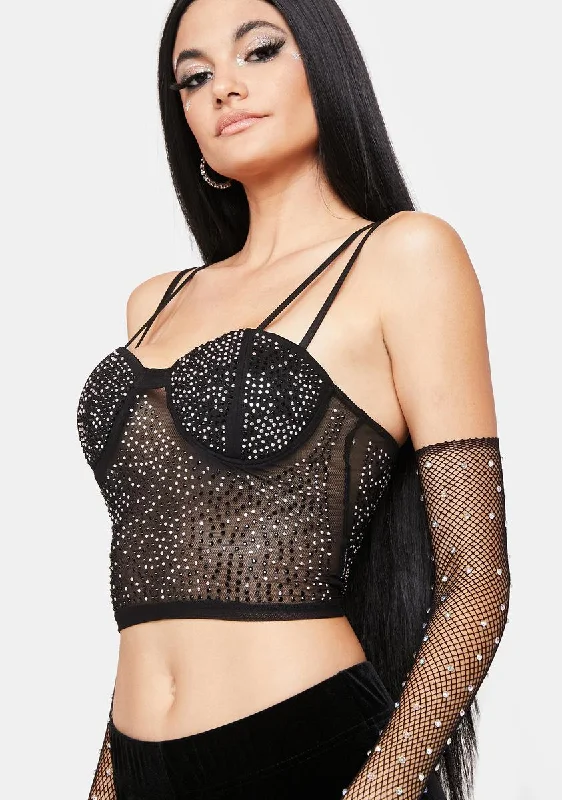 Midnight Star Gazer Bustier Top