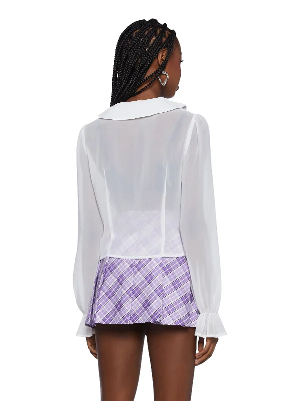 The Headmaster Chiffon Blouse