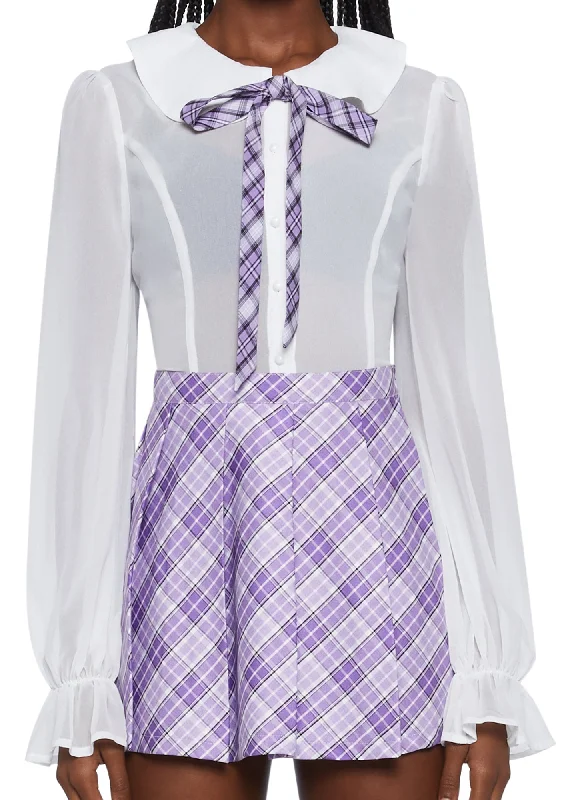 The Headmaster Chiffon Blouse