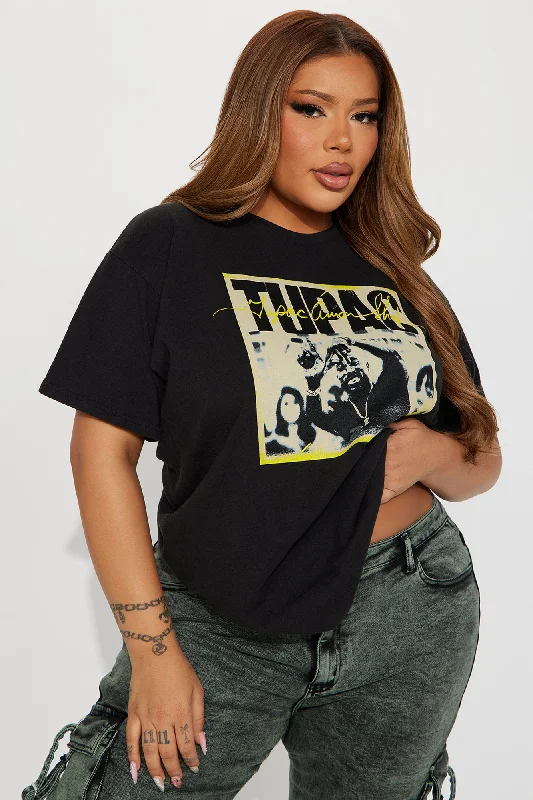 Tupac West Coast Washed Tee - Black Wash