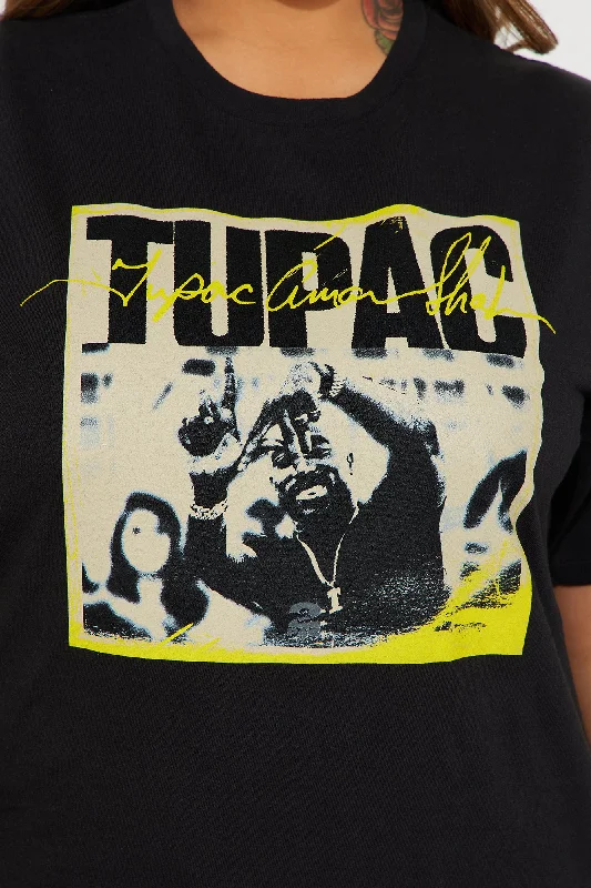 Tupac West Coast Washed Tee - Black Wash