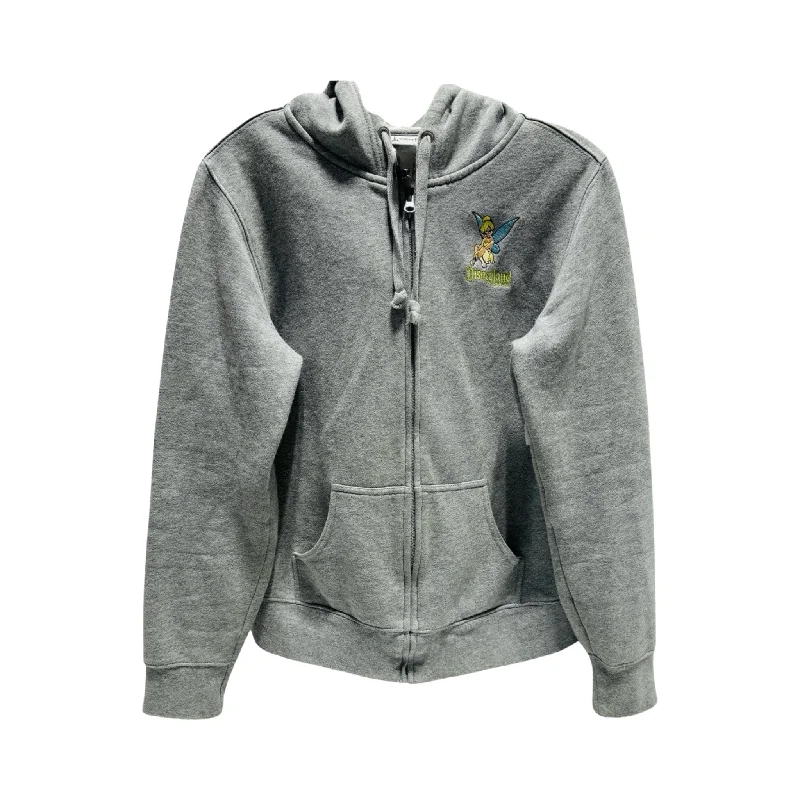 Disneyland Tinkerbell Full Zip Grey Jacket Fleece By Disney Store  Size: L