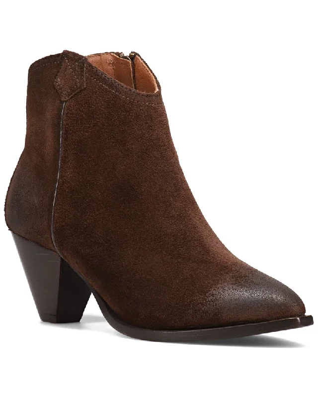 Frye June Suede Western Bootie