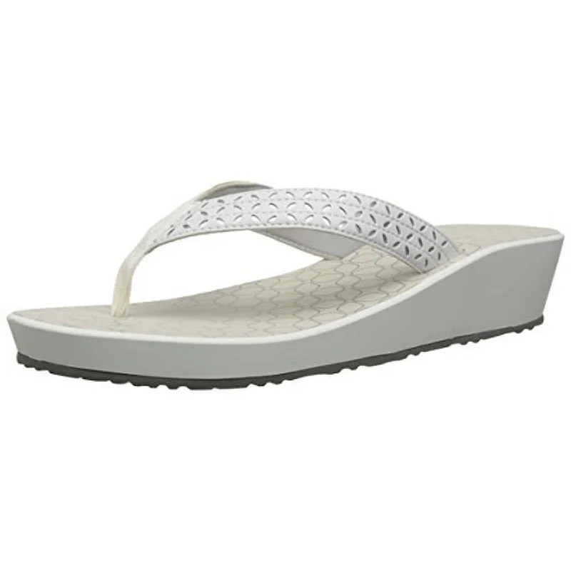 Liya Gander Womens Wedge Flip Flop Thong Sandals