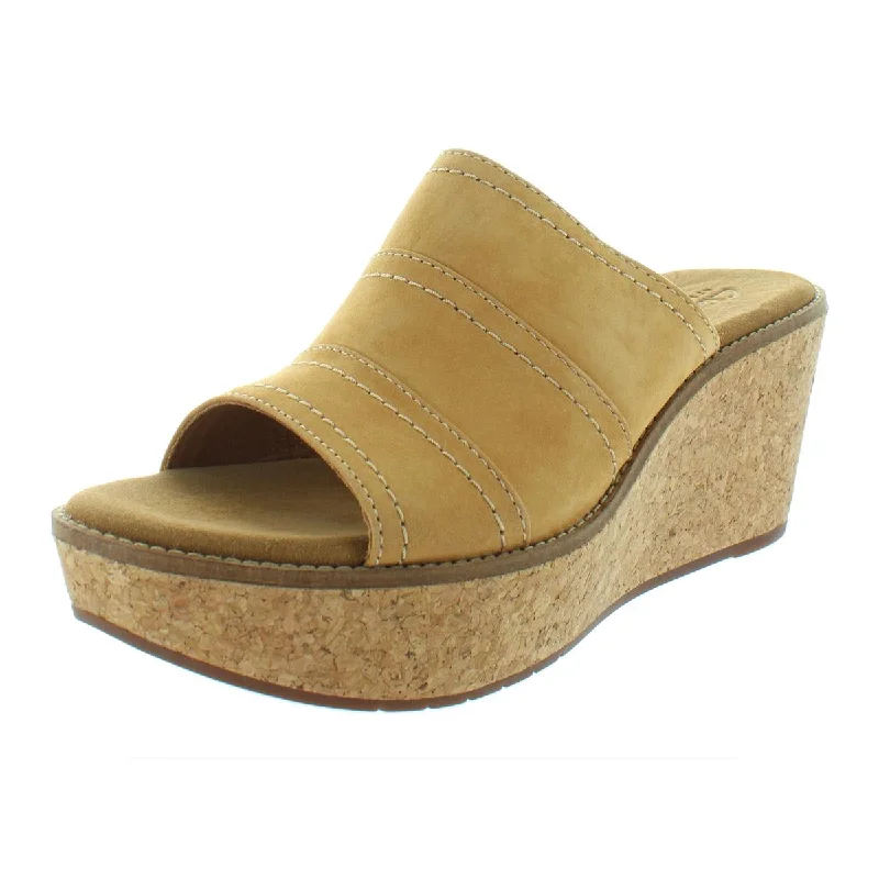 Aisley Lily Womens Suede Casual Wedge Sandals