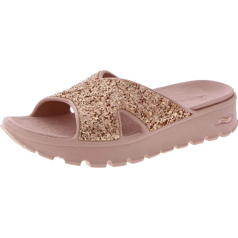 Womens Lifestyle Glitter Slide Sandals