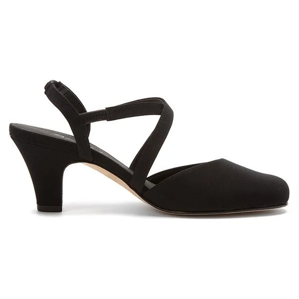 Walking Cradles Caliente Heel Black Micro (Women's)