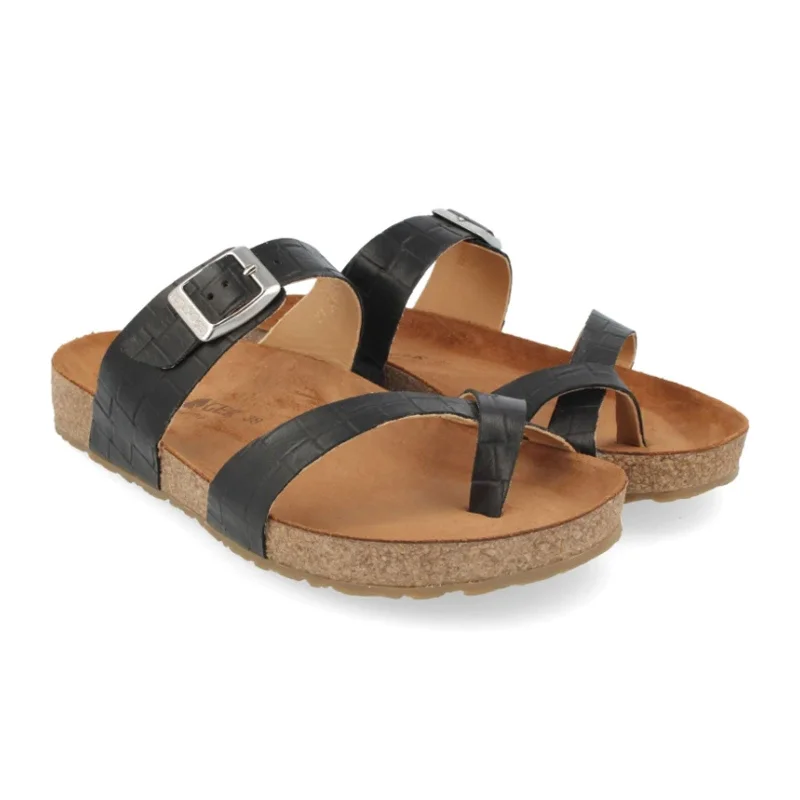 Haflinger Juno Sandal (Unisex) - Nero