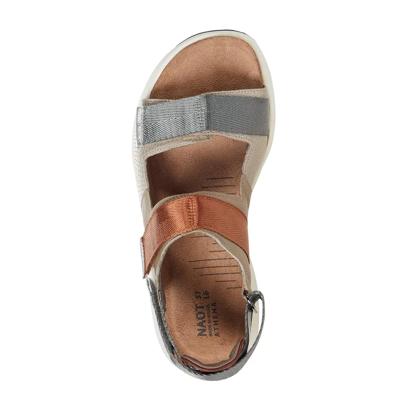 Naot Odyssey Active Sandal (Women) - Tan Grey/Ivory Woven