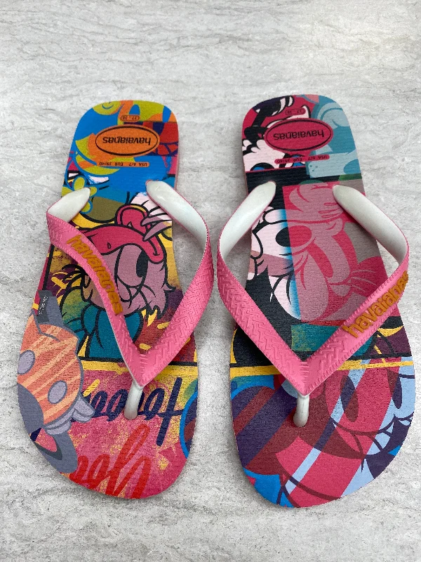 Sandals Flip Flops By Havaianas In Multi-colored, Size: 7