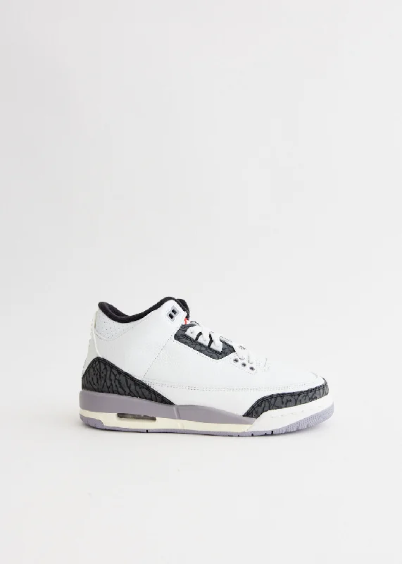 Air Jordan 3 Retro 'Cement Grey' Sneakers (GS)