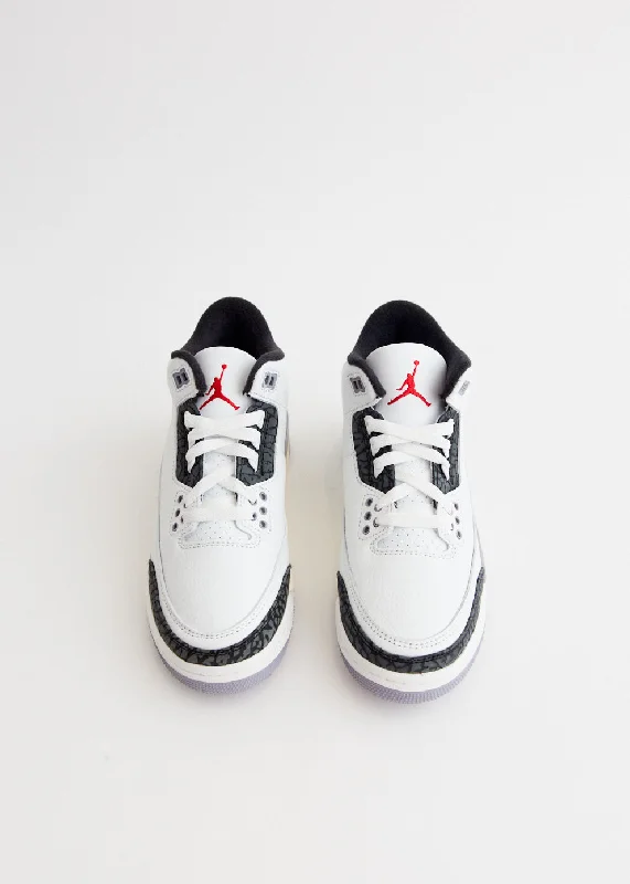 Air Jordan 3 Retro 'Cement Grey' Sneakers (GS)