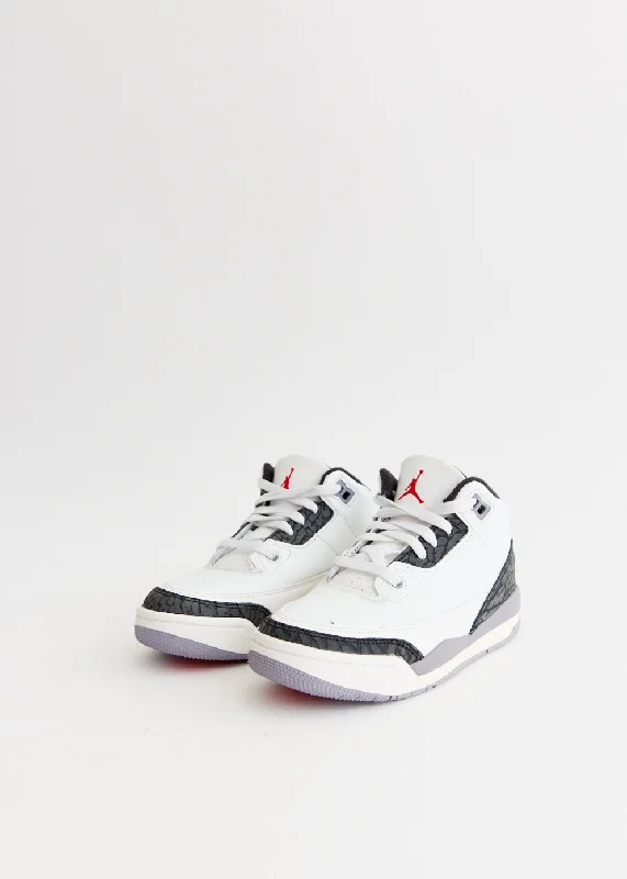 Air Jordan 3 Retro 'Cement Grey' Sneakers (PS)