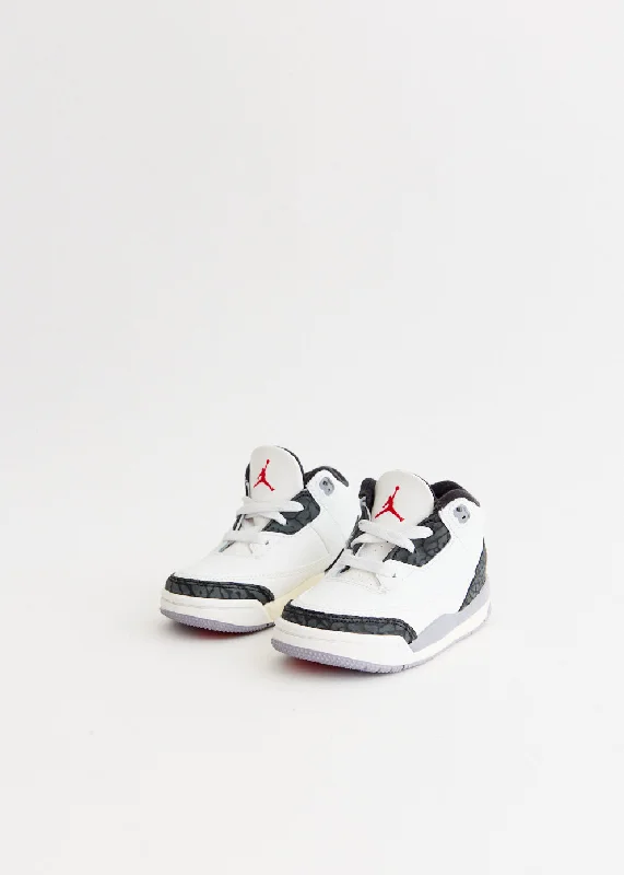 Air Jordan 3 Retro 'Cement Grey' Sneakers (TD)