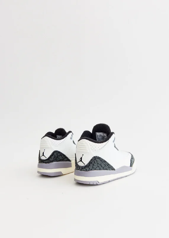 Air Jordan 3 Retro 'Cement Grey' Sneakers (TD)