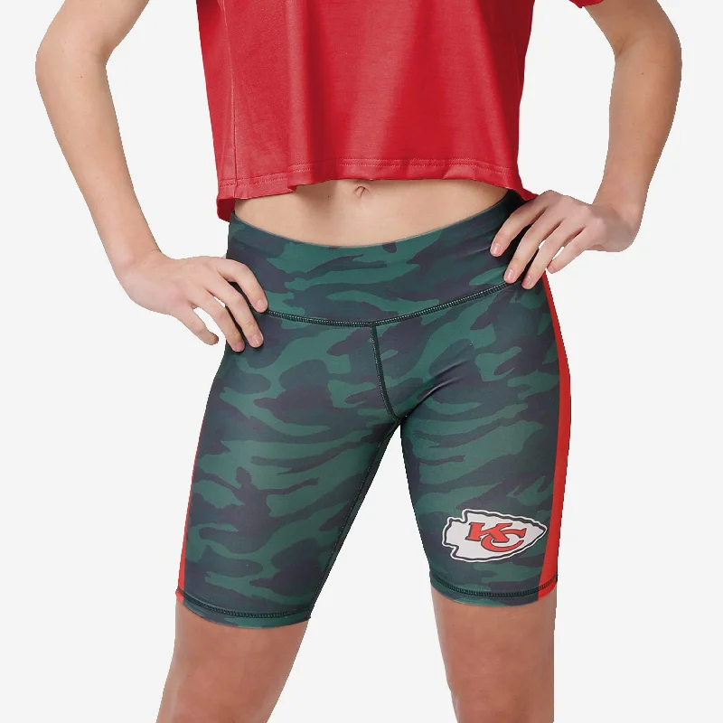 Kansas City Chiefs Womens Camo Bike Shorts