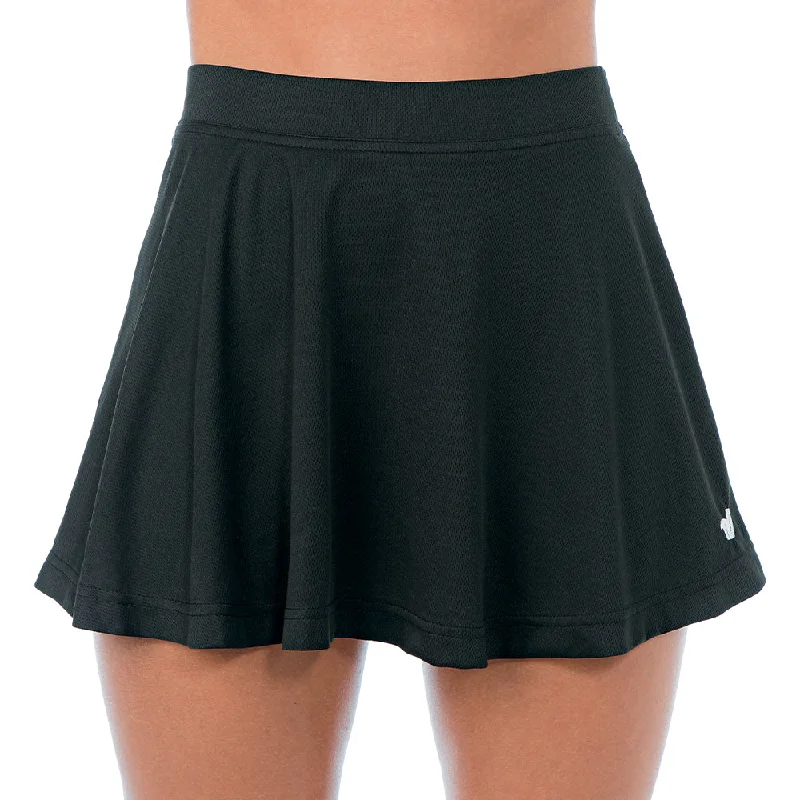 Mock Mesh Flounce Skirt