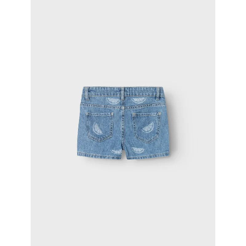 Name It Denim Blue Citrus Rose Regular Denim Shorts