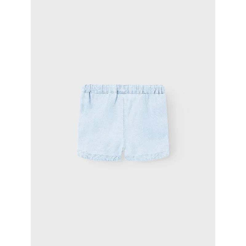 Name It Light Blue Denim Bella Wide Denim Shorts