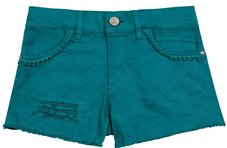 Paper Wings Vintage Shorts-Faded Turquoise