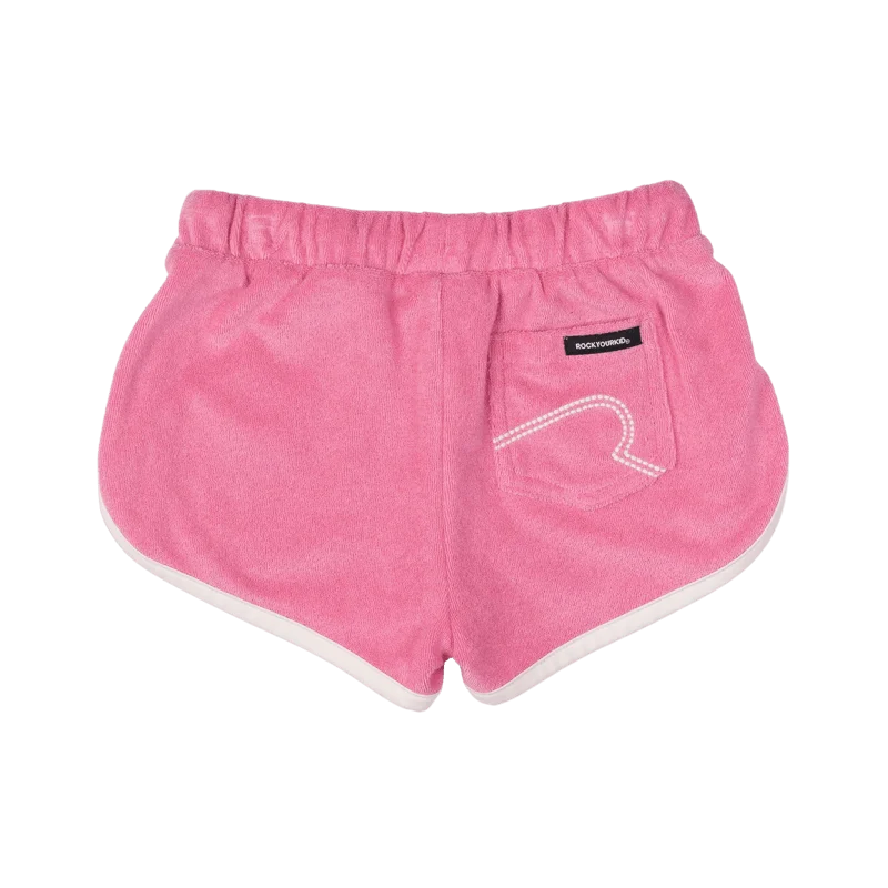 Rock Your Baby Pink Farrah Shorts (Size 3-12)