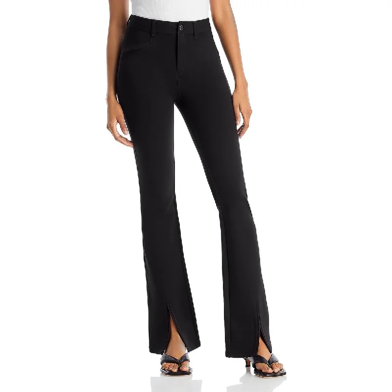 Winona Womens High Rise Slit Hems Bootcut Pants