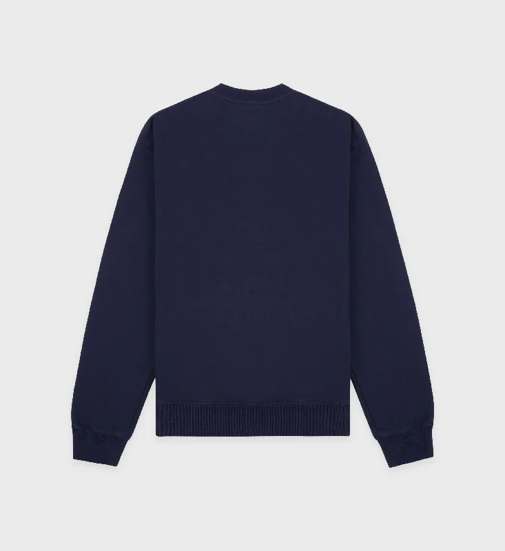 California Crewneck - Navy/White