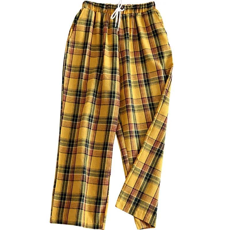 Casual Plaid Pants