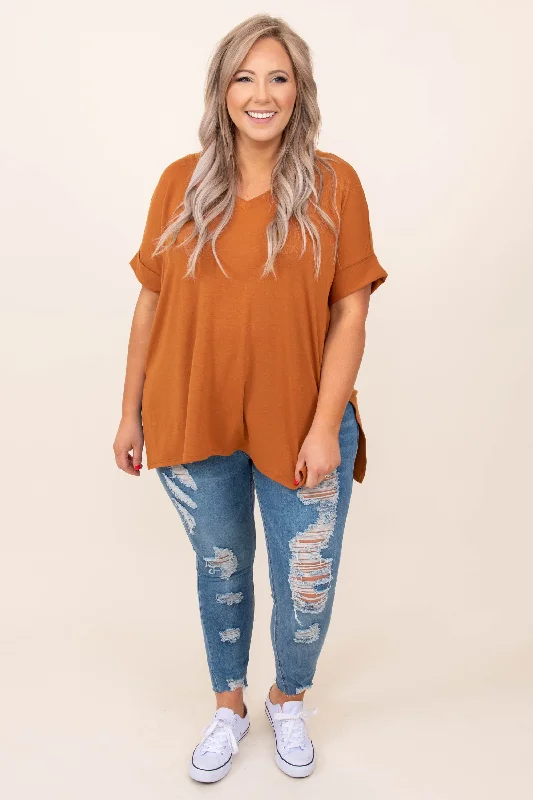 Comfy Travels Top, Almond