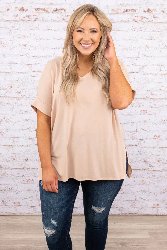 Comfy Travels Top, Dusty Blush