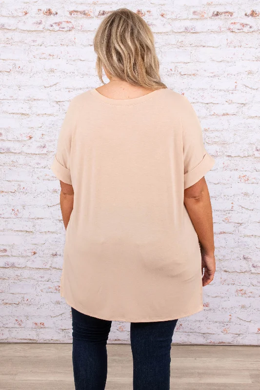 Comfy Travels Top, Dusty Blush