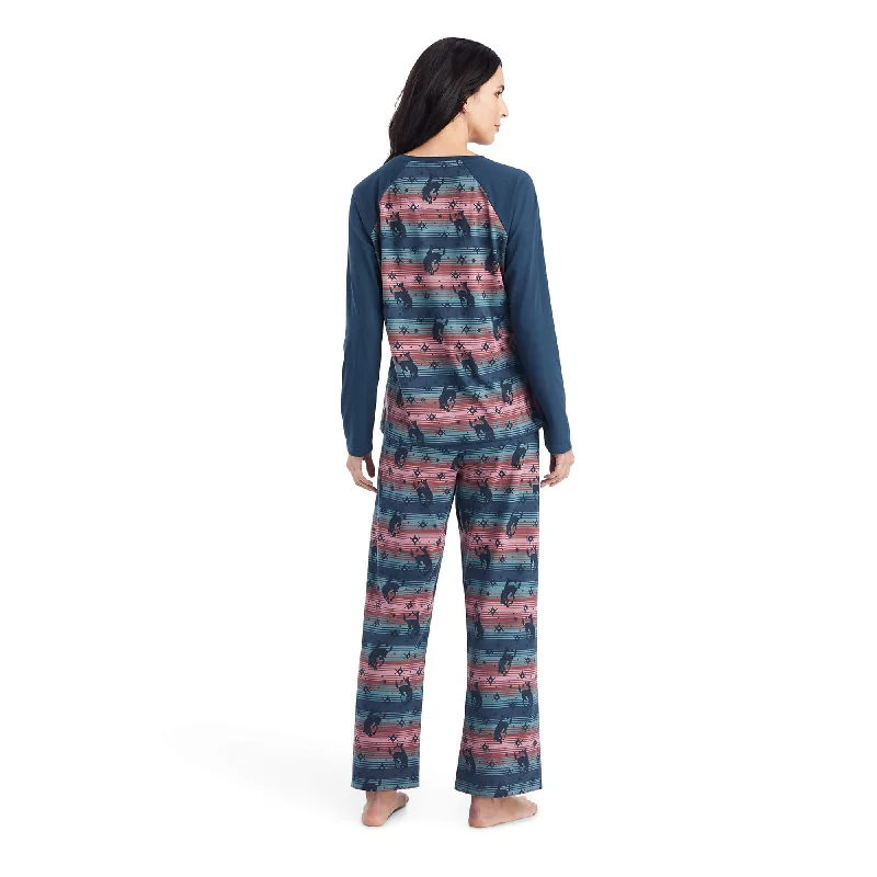 Ariat Women's Pajama Set- Bucking Serape