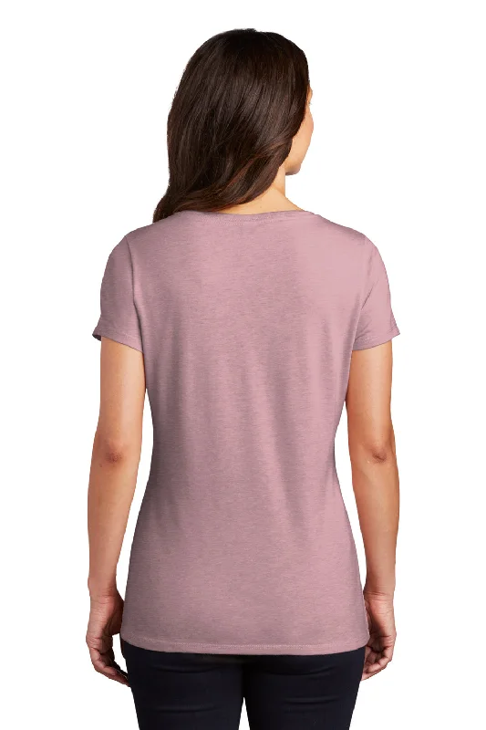 District Womens Perfect Tri Short Sleeve V-Neck T-Shirt - Heather Lavender