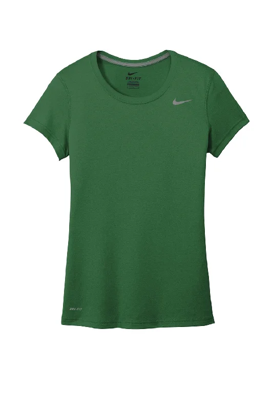 Nike Womens Legend Dri-Fit Moisture Wicking Short Sleeve Crewneck T-Shirt - Gorge Green