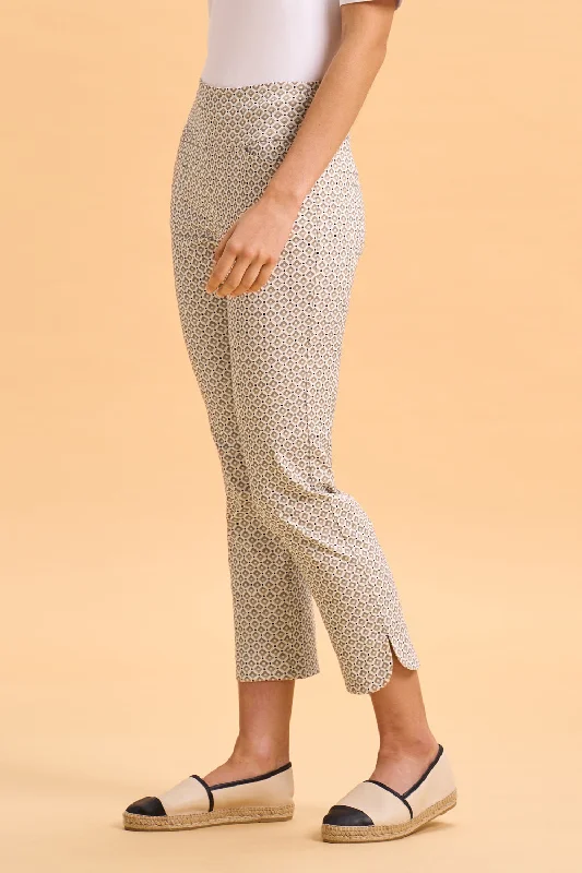 Texture Print Pant - Stone Geo