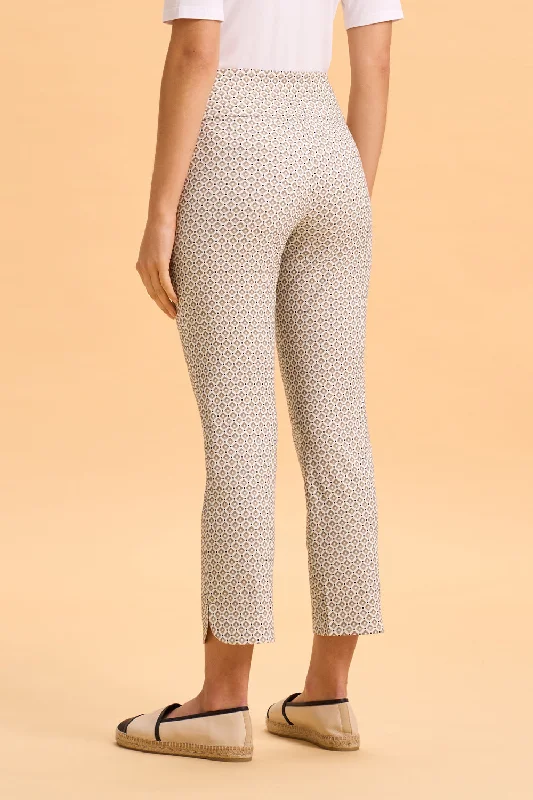 Texture Print Pant - Stone Geo