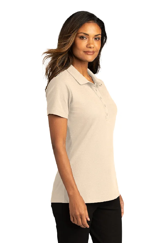 Port Authority Womens React SuperPro Snag Resistant Short Sleeve Polo Shirt - Ecru