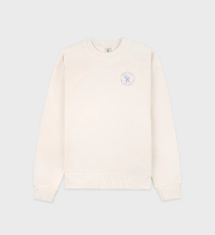 S&R Crewneck - Cream/Sky Blue