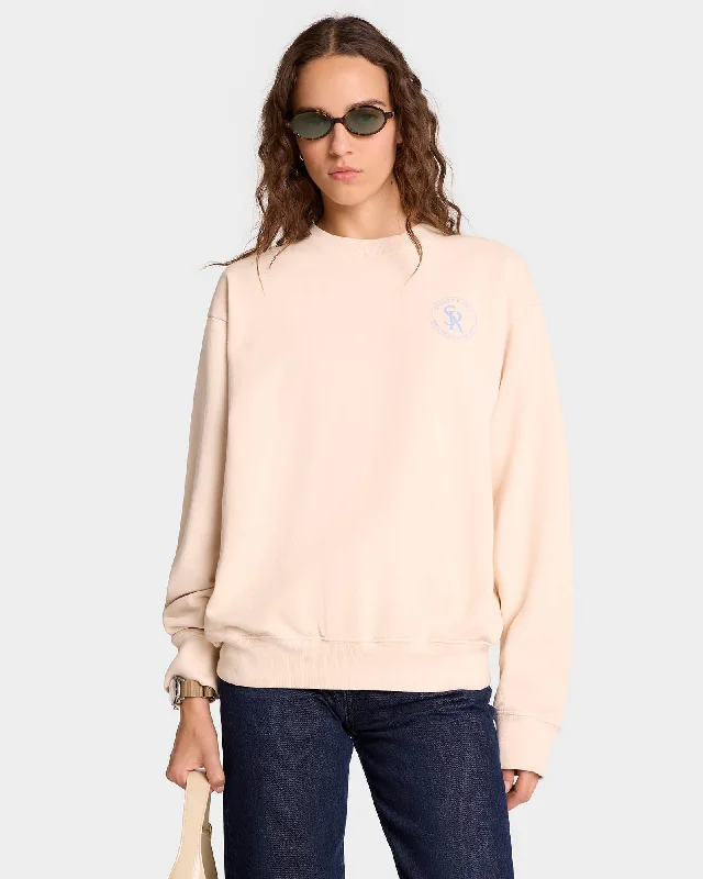 S&R Crewneck - Cream/Sky Blue